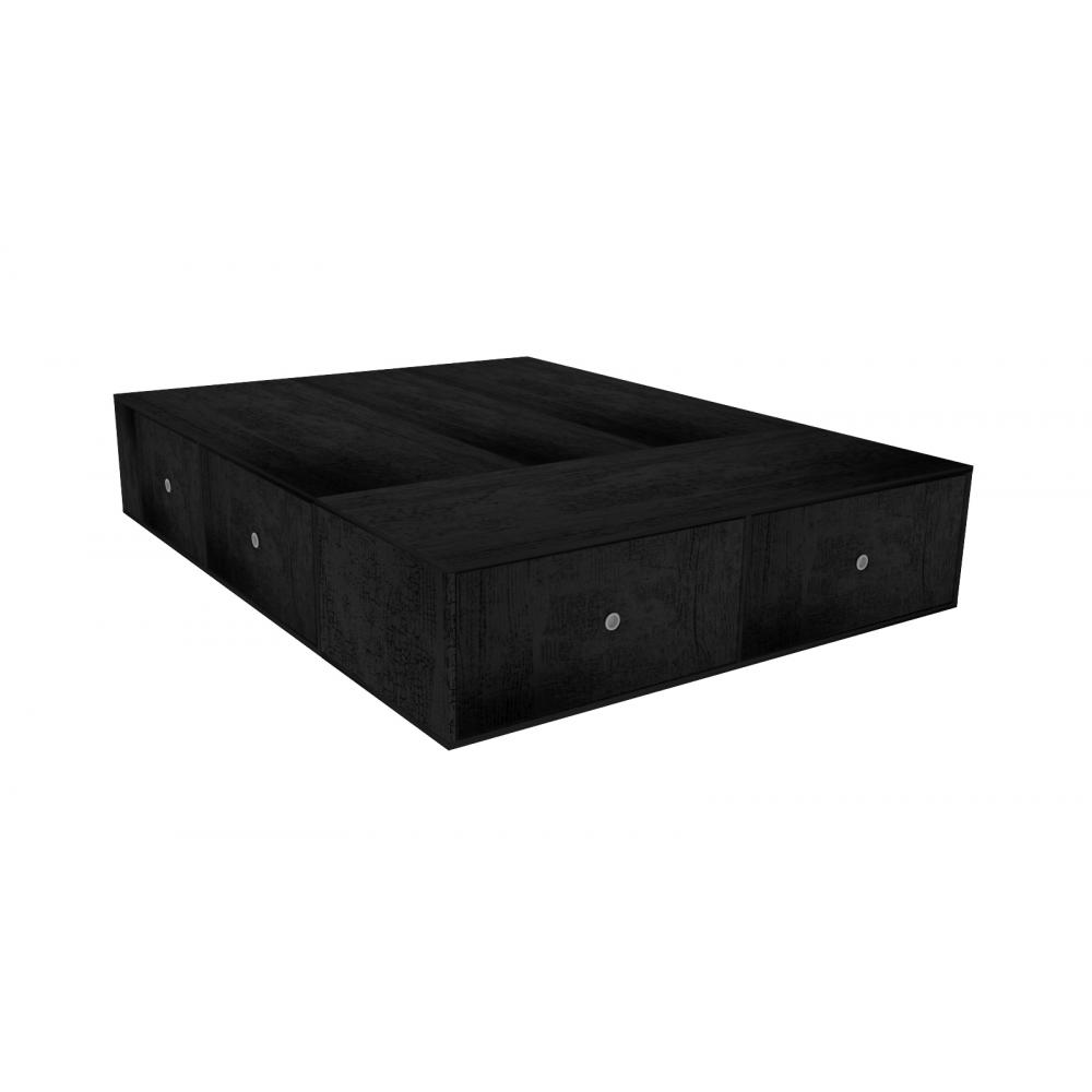 BASE DE COLCHON CON 6 CAJONES 150 CM ANCHO