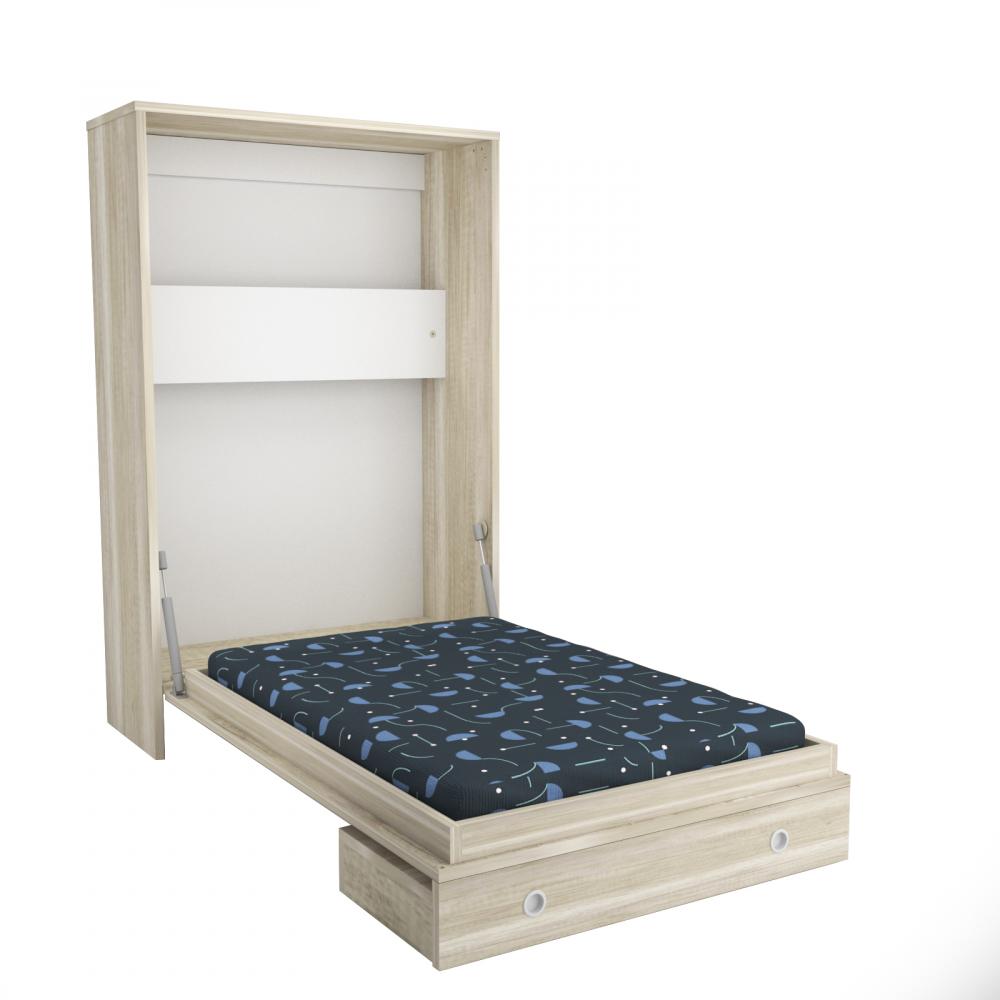CAMA REBATIBLE PARA MASCOTA CON COMEDERO