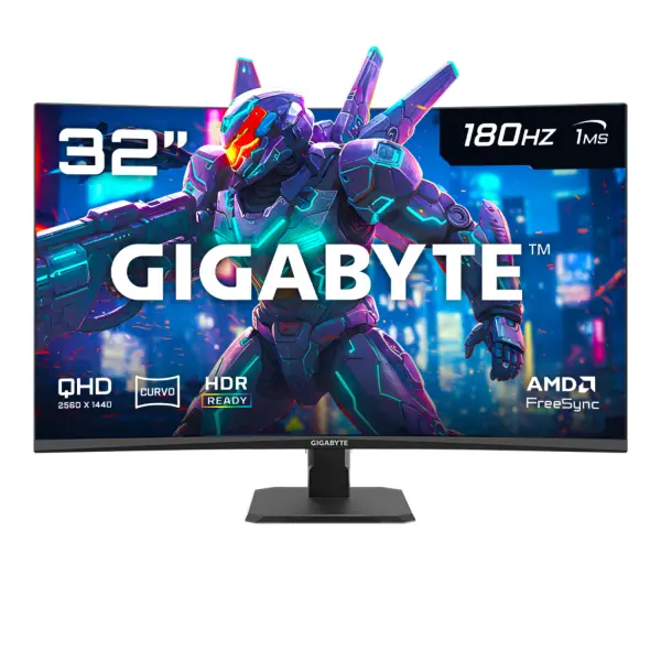 Monitor Gamer Gigabyte Curvo 32 pulgadas 2K 180Hz