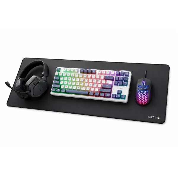 Combo Gamer Trust Mouse Teclado Auriculares y Mousepad