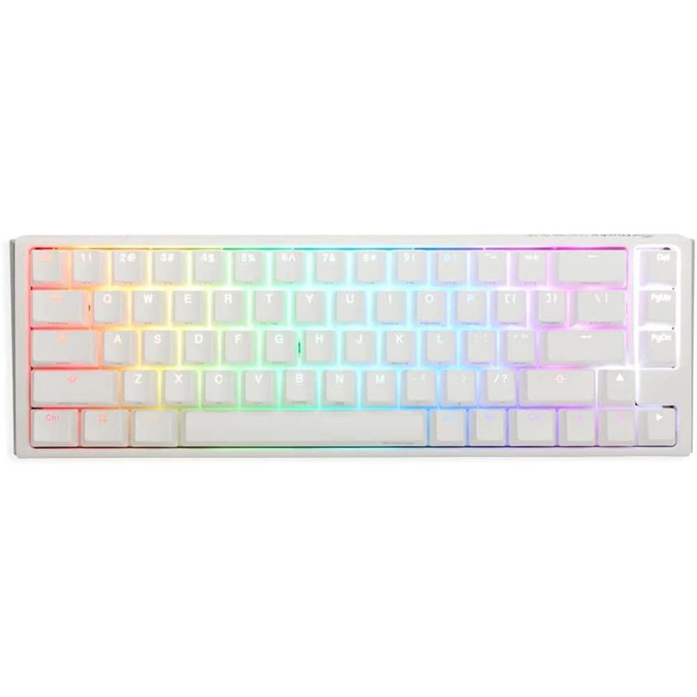 Teclado mecanico ducky one 3 sf teclas blancas interruptor rojo silencioso ingle