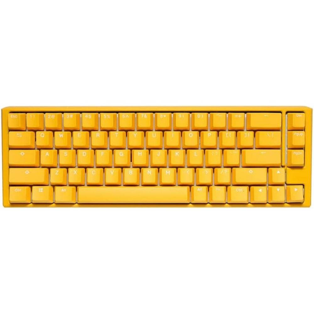 Teclado mecanico ducky one 3 sf yellow sf gaming tastatur, rgb led - mx-silent-r
