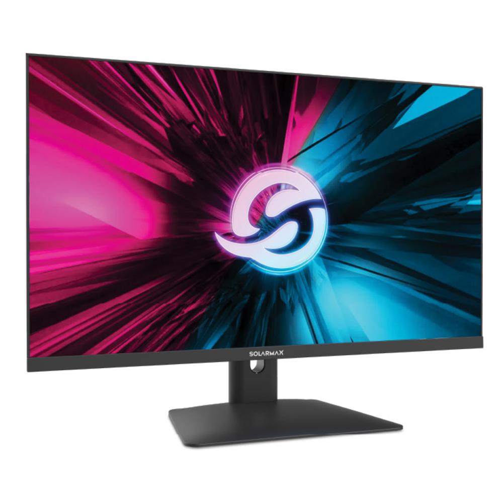 Monitor solarmax 24 gaming fhd 180h flat va panel hdmi-dp black shell with rgb