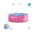 Pileta Estructural Intex Metal Frame Rosa 244x76 cm