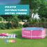 Pileta Estructural Intex Metal Frame Rosa 244x76 cm