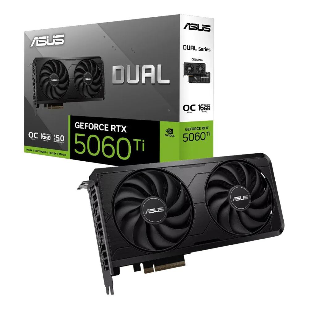 Placa de Video Asus Dual RTX 5060 Ti EVO OC 16GB GDDR7 PCIe 5.0