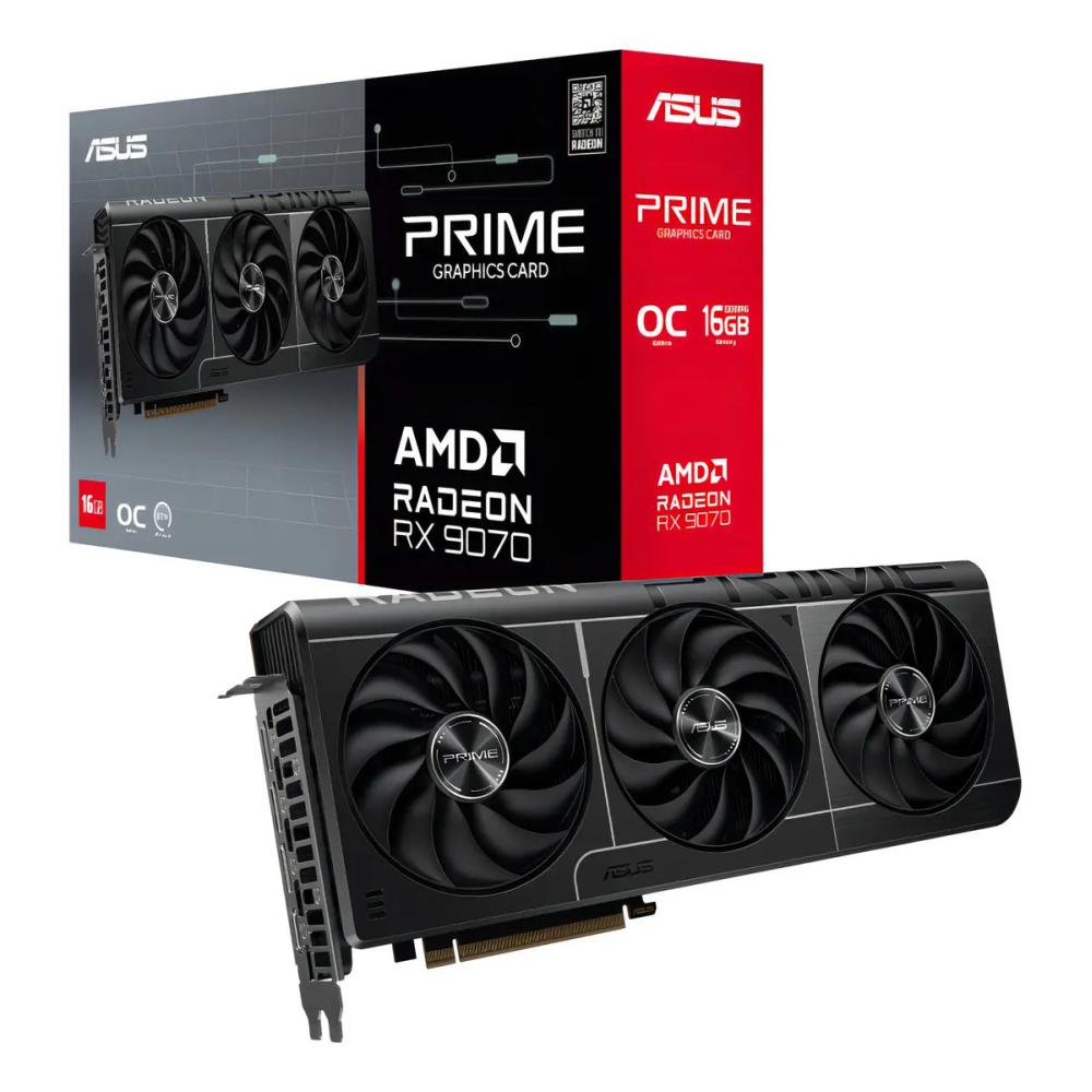Placa de Video Asus Prime Radeon RX 9070 16GB GDDR6 PCIe 5.0