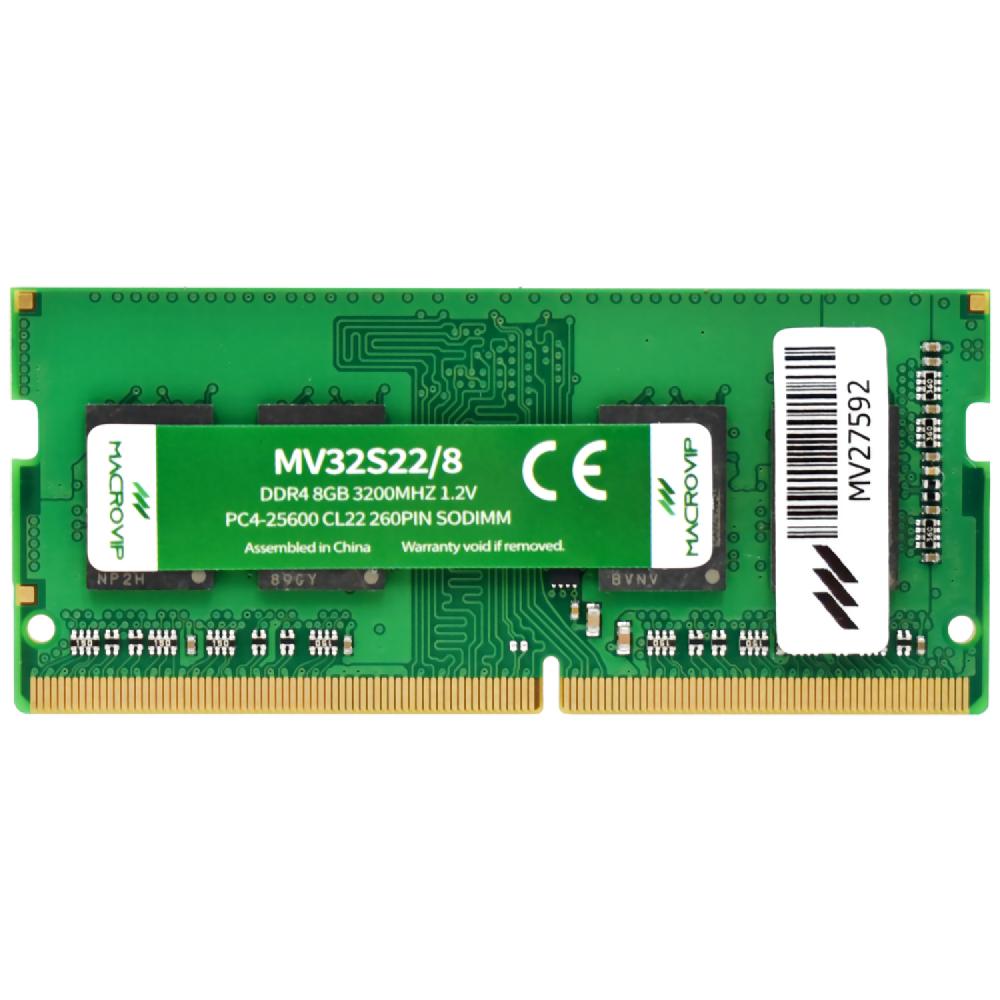 Memoria RAM Macrovip SODIMM DDR4 8GB 3200MHz para Notebook