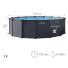 Pileta Estructural Intex Graphite Gray Panel 478x124 cm con Filtro de Arena