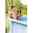 Pileta Estructural Redonda Intex Prism Frame Chevron 488x122 cm con Bomba