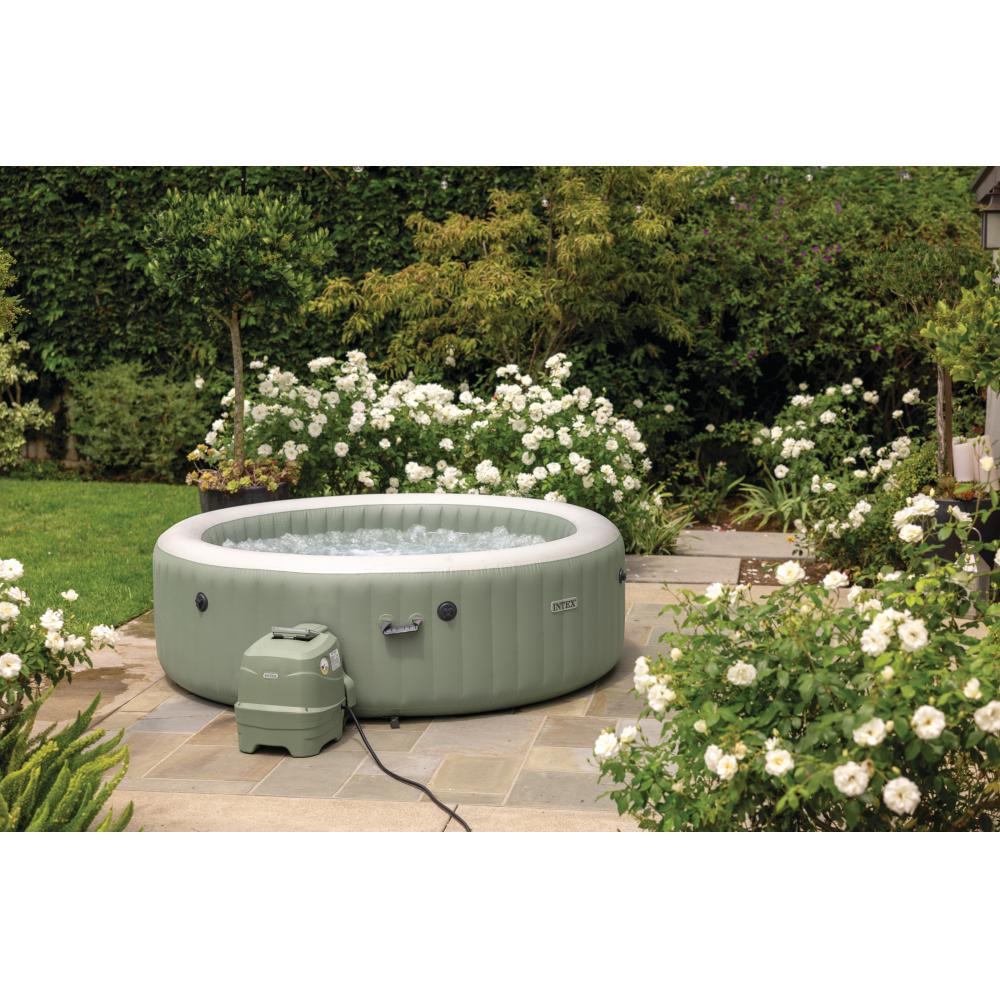 Inflable Intex Spa Burbuja Terapia Redondo 216x71 cm Oliva