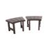 Asiento para Spa Banco 2 Piezas 42 cm Alto Modelo 27470/2