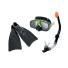 Set buceo M?scara antiparra + snorkel + patas de rana 21554/1