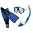 MASCARA P/BUCEO INTEX SET C/SNORKEL+PATAS DE RANA REEF RIDER ( 55957 )