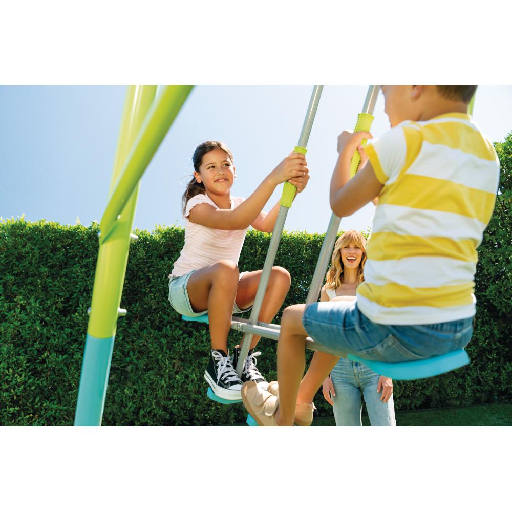 Juego de Plaza Hamaca y Balancín Verde Celeste 27482/7