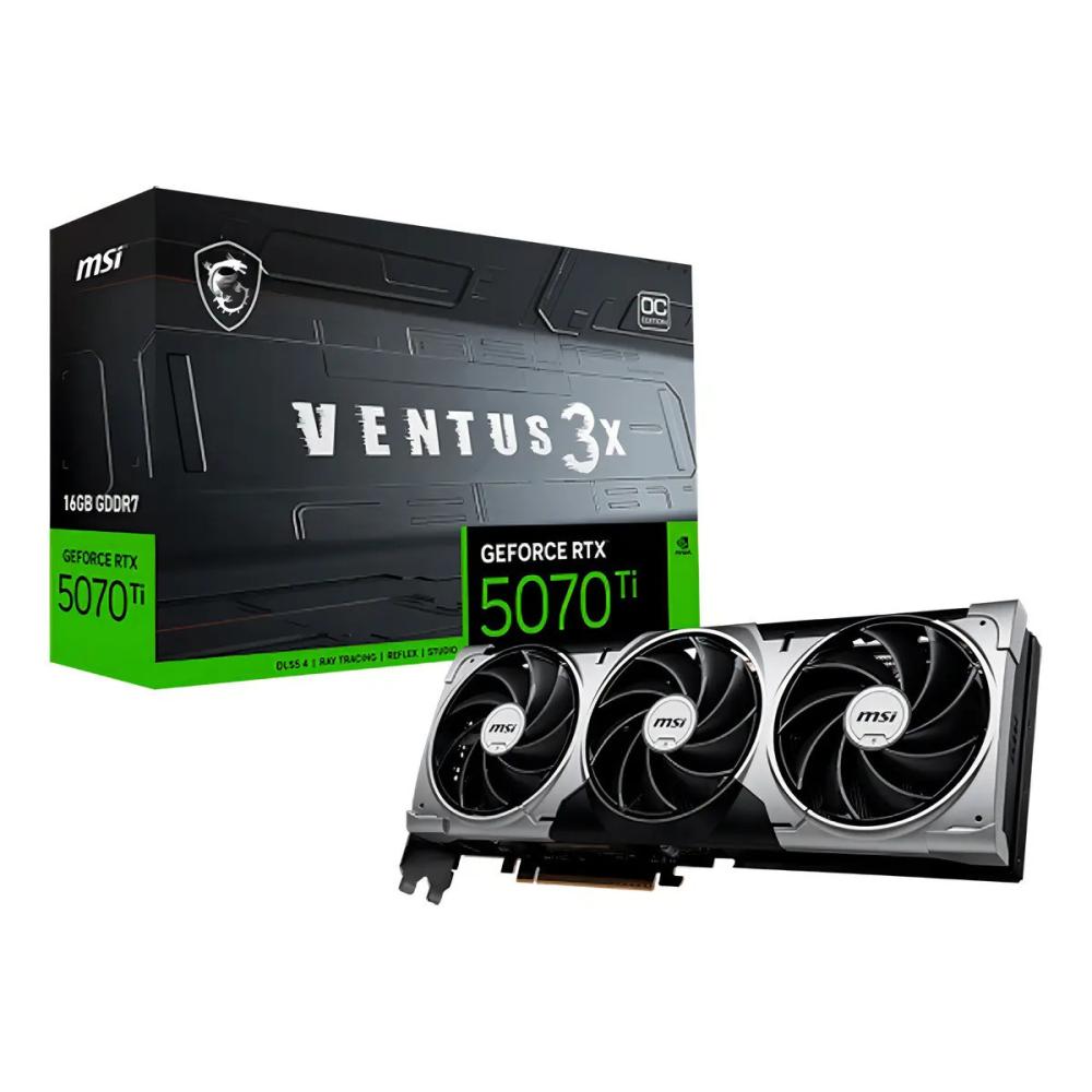 Placa De Video Rtx 5070 Ti Msi Ventus 3x Oc 16gb Gddr7 Nvidia GeForce
