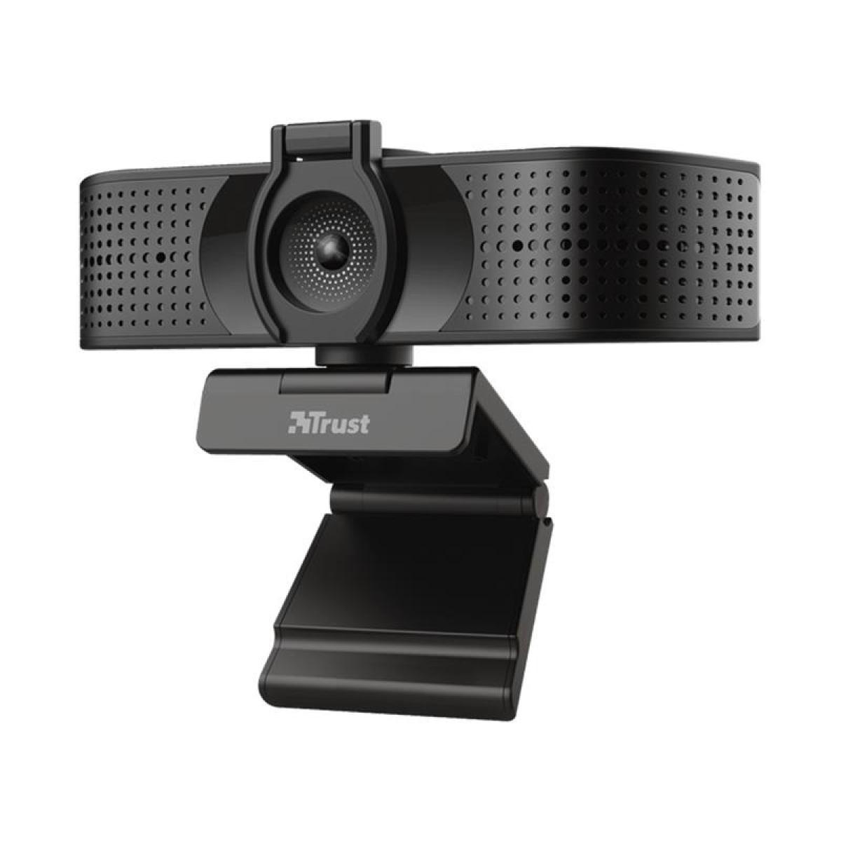 Webcam Trust Teza 4K Ultra HD con Trípode y Micrófonos Duales