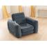 Sillón Inflable Intex Sofa Cama 1 1/2 Plaza 117x224x66 cm Gris