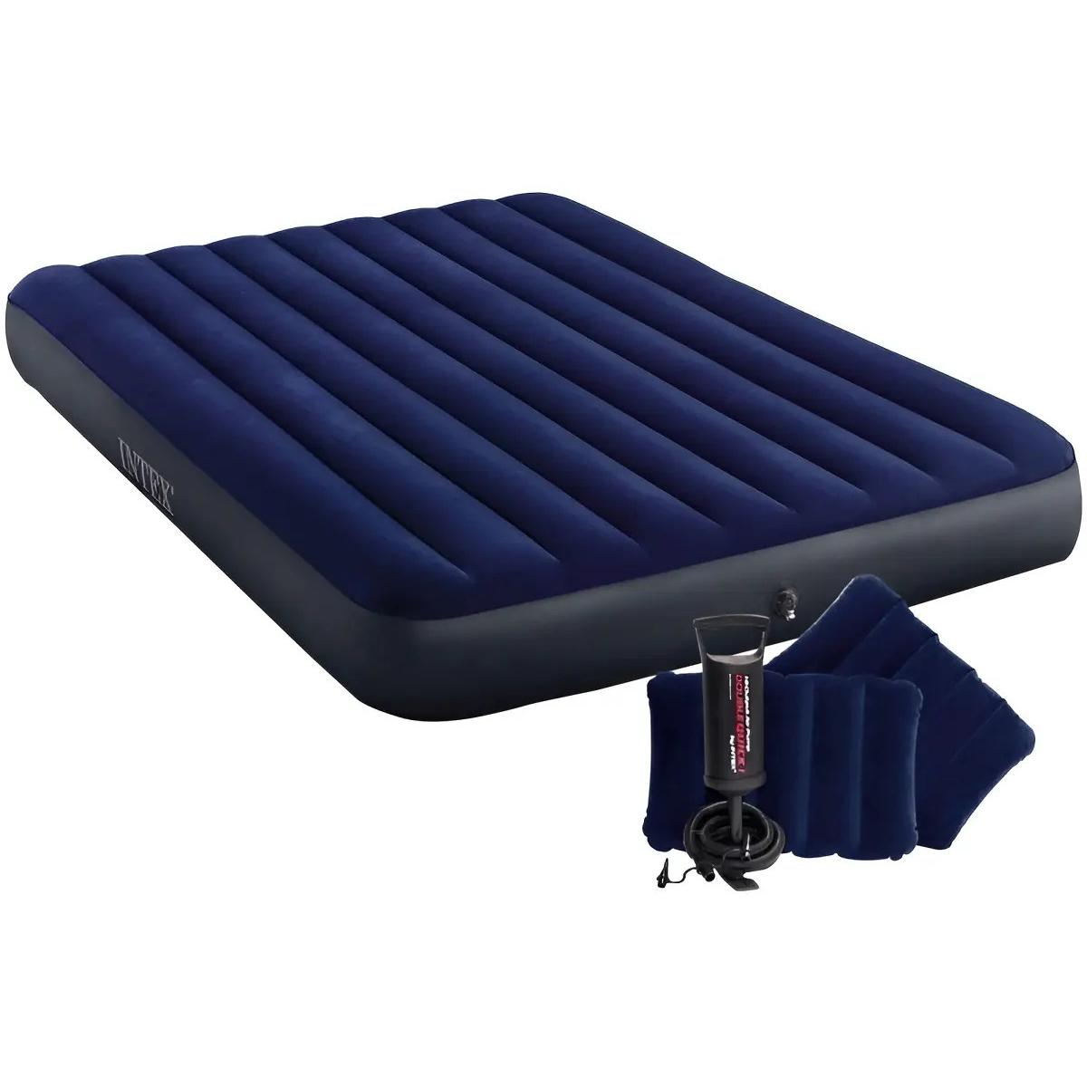 Colchón Inflable Intex Dura-Beam 2 1/2 Plazas 152x203x25 cm