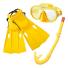 Set Snorkel Máscara Aletas Buceo Intex 55655 Amarillo