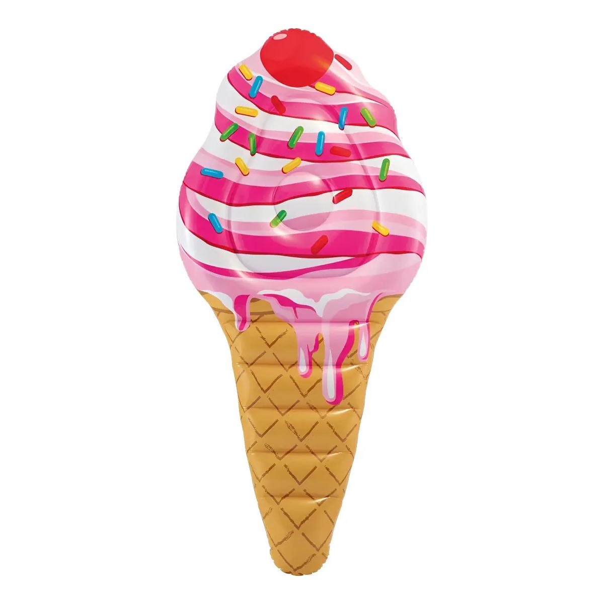 Colchoneta Inflable Intex Helado con Cereza 224x107 cm PVC