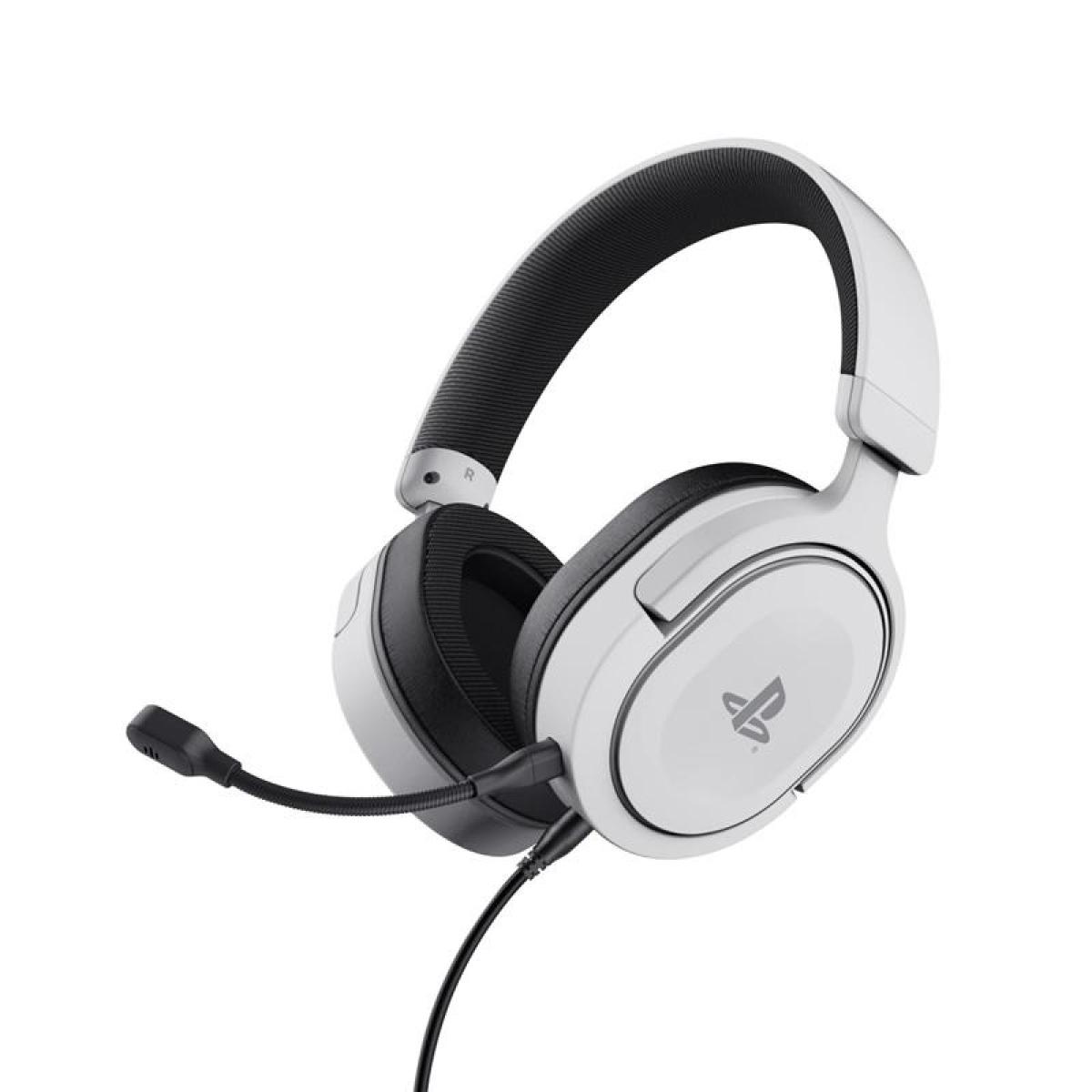 Auriculares Gamer Trust GXT 498B Forta PS5 PC 3.5mm Blanco