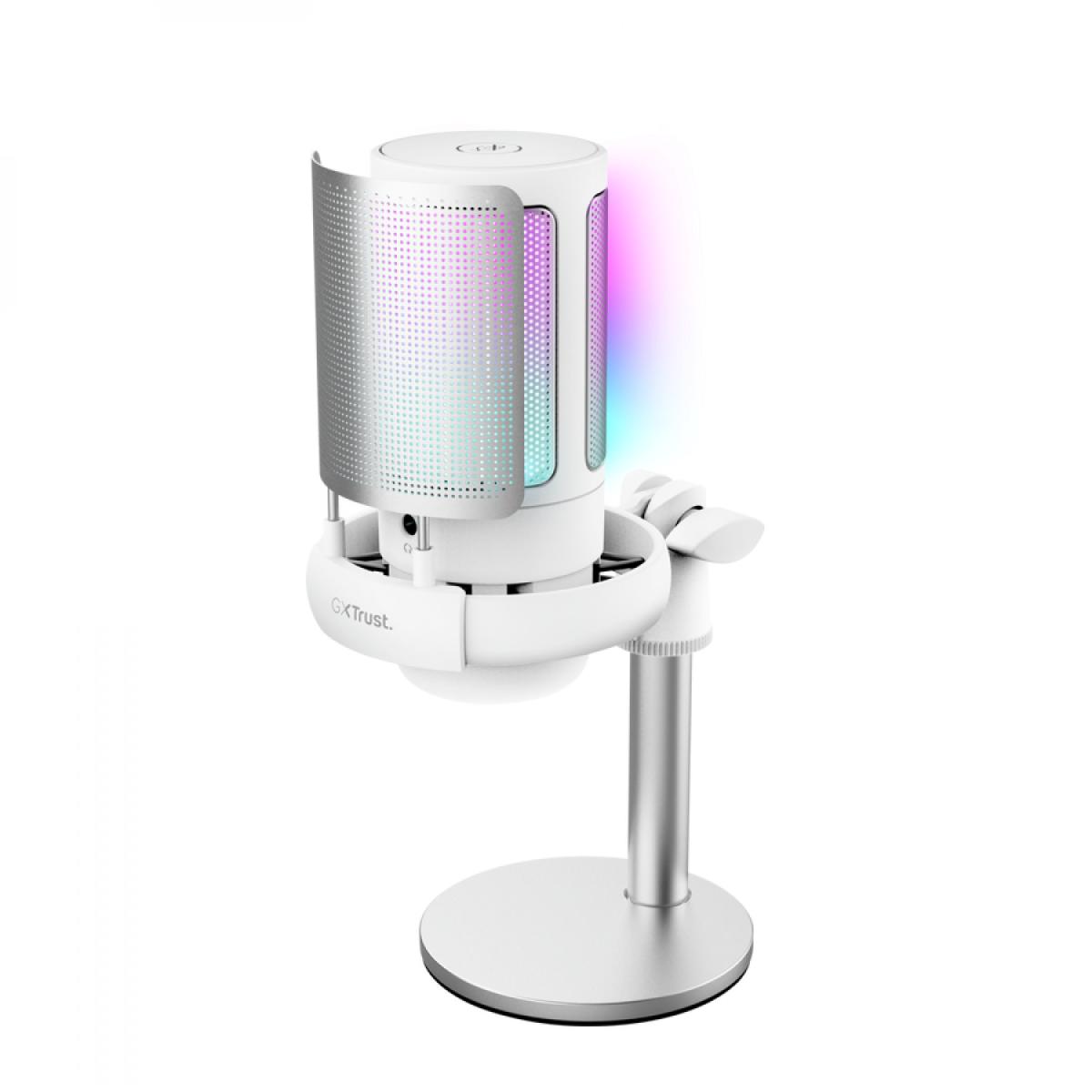 Micrófono Trust GXT 238 Auron USB Blanco Streaming