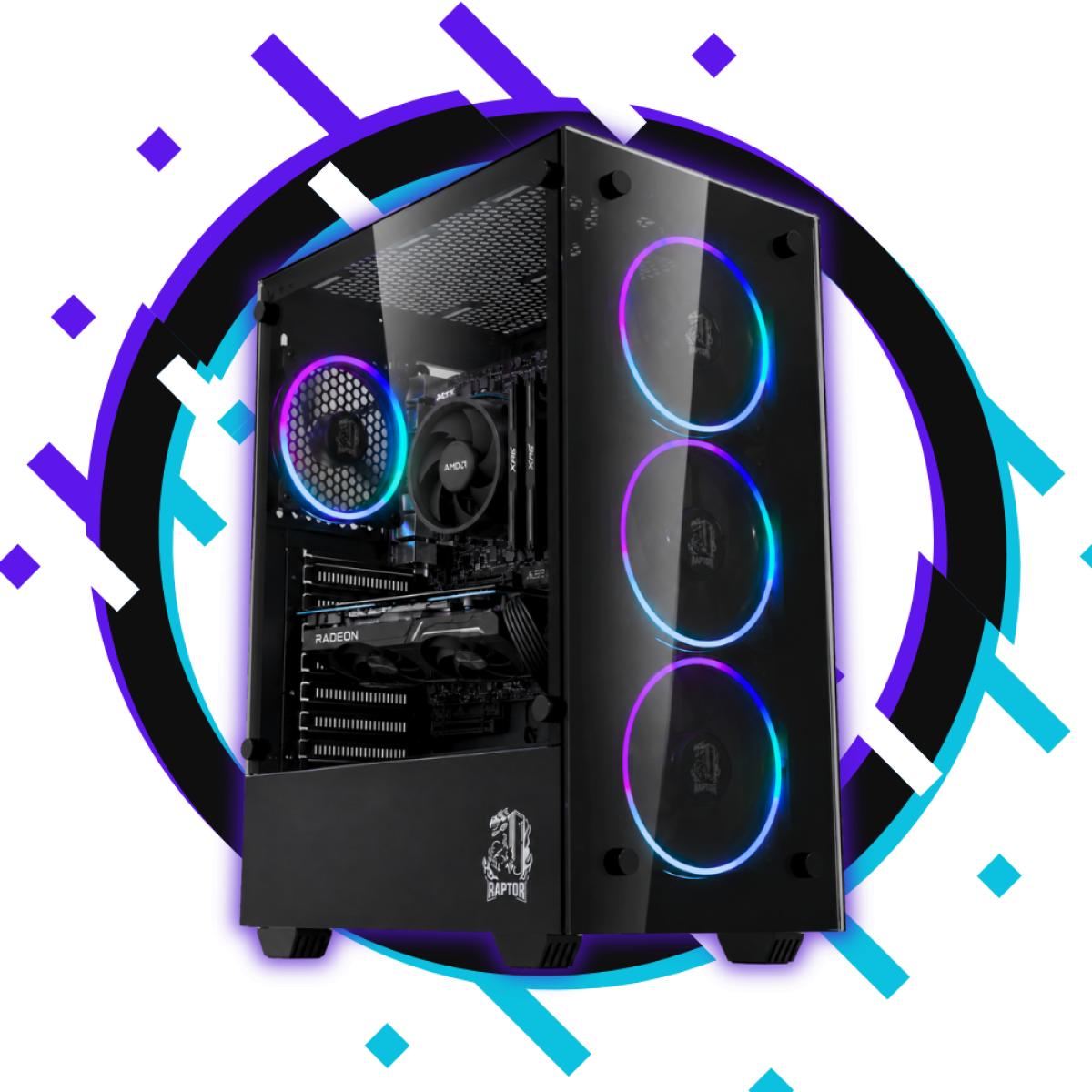 PC GAMER HYPER Z1 - AMD RYZEN 7 5800X3D + 16GB RAM + 512GB SSD M.2 + RTX 5060 8G