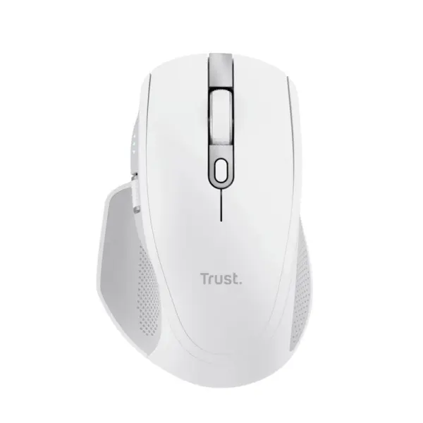 Mouse Inalambrico Trust Ozaa+ RF y Bluetooth Recargable Blanco