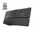 Teclado Trust Keyra Inalámbrico Ergonómico Bluetooth USB Multi