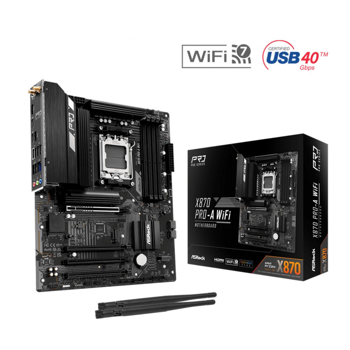 Motherboard ASRock X870 Pro-A WiFi AM5 DDR5