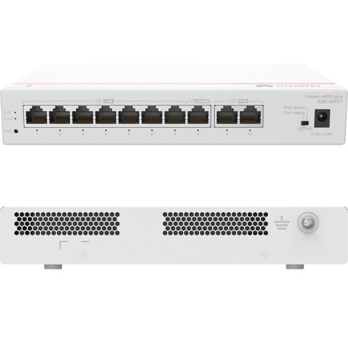 Router Huawei S380-S8P2T Gateway Multiservicio 64AP PoE+