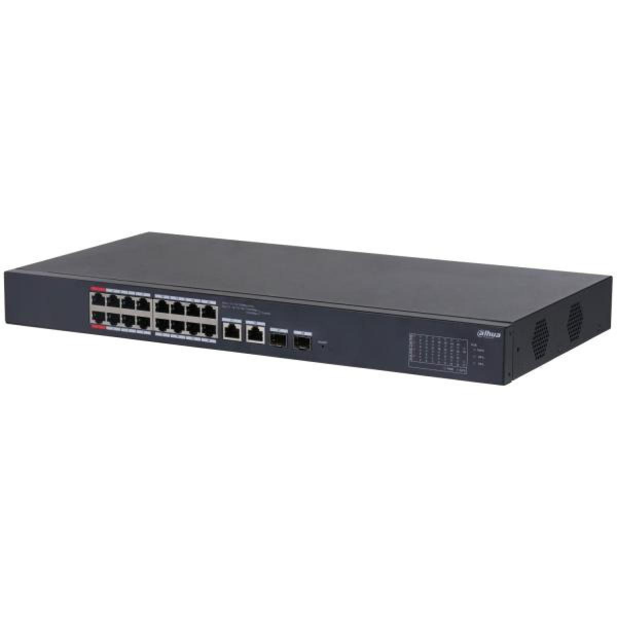 Switch Dahua CS4218-16P 16 Puertos PoE 2 SFP 135W