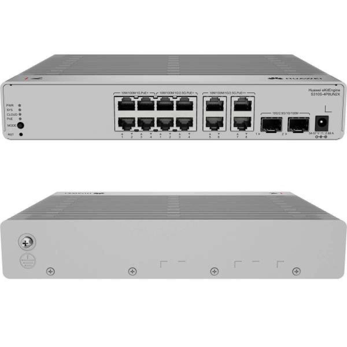 Switch Huawei S310S4P8UN2X 48 Puertos PoE+ 2x10GE SFP+