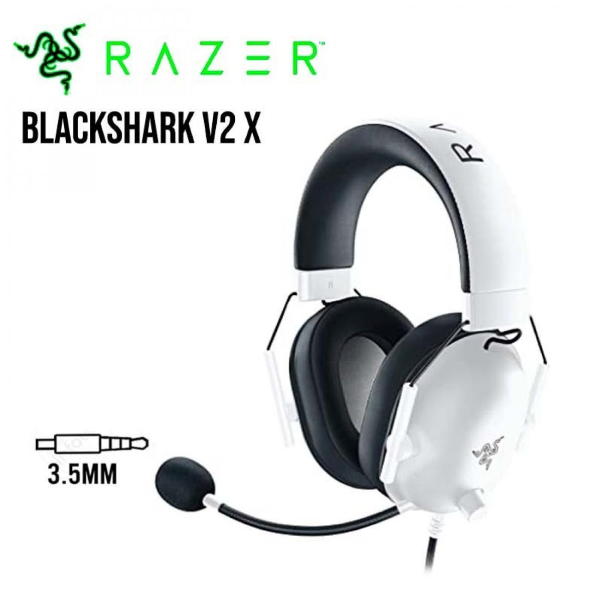 Auriculares Gamer Razer BlackShark V2 X White Over-ear 7.1
