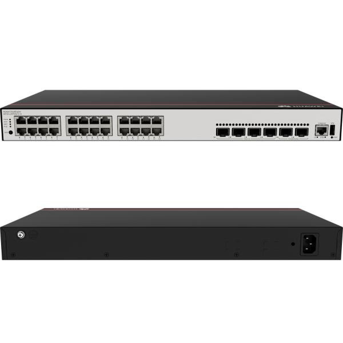 Switch Huawei S5735-L24P4XE 24 Puertos GE PoE+ 4 SFP+ 10GE L3