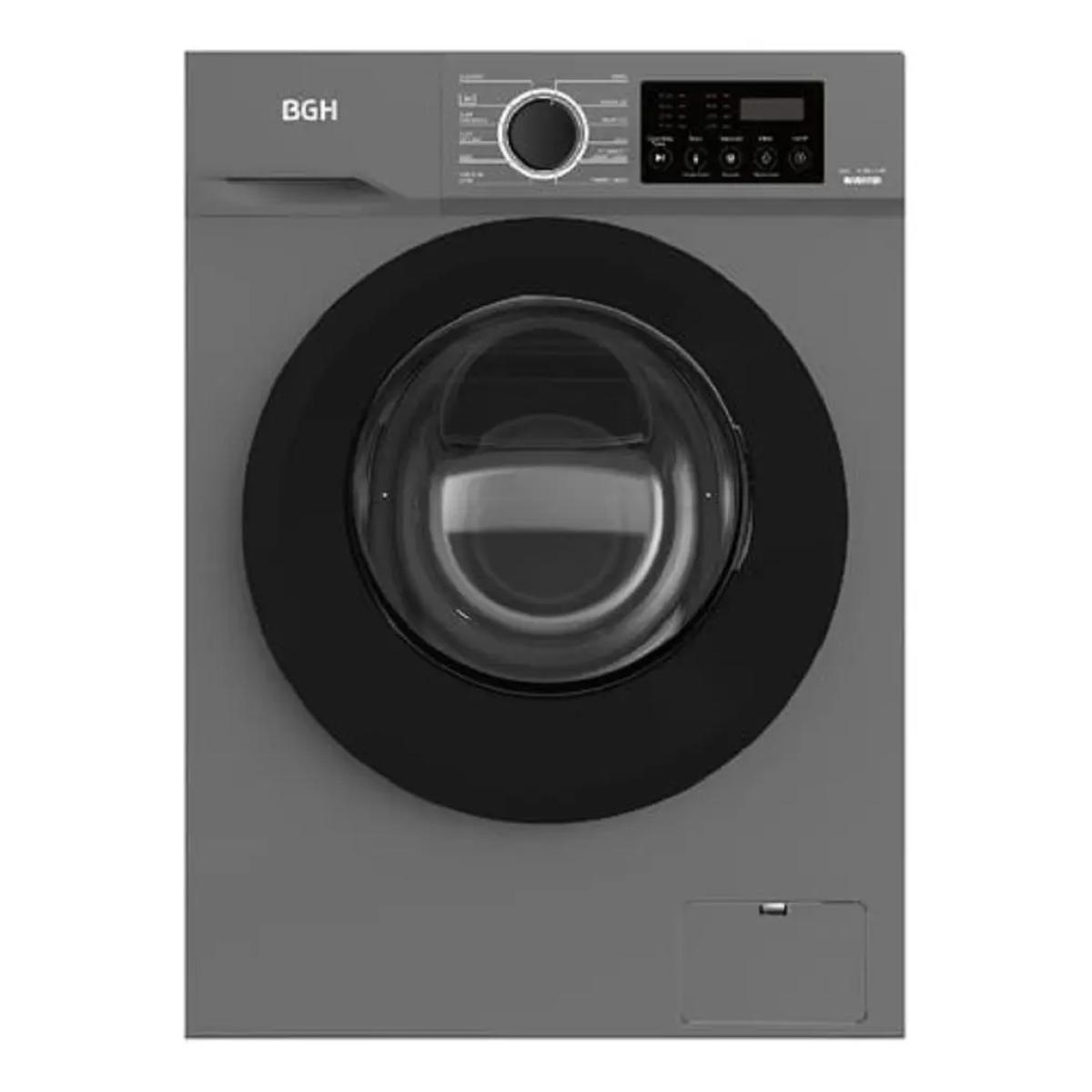 Lavarropas BGH Inverter Carga Frontal 6 kg 1000 rpm Gris