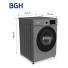 Lavarropas BGH Inverter Carga Frontal 6 kg 1000 rpm Gris