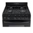 Cocina multigas 58cm Ormay Vita negra 4 hornallas horno parrilla