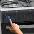Cocina multigas 58cm Negra Evo Ormay c/grill eléctrico