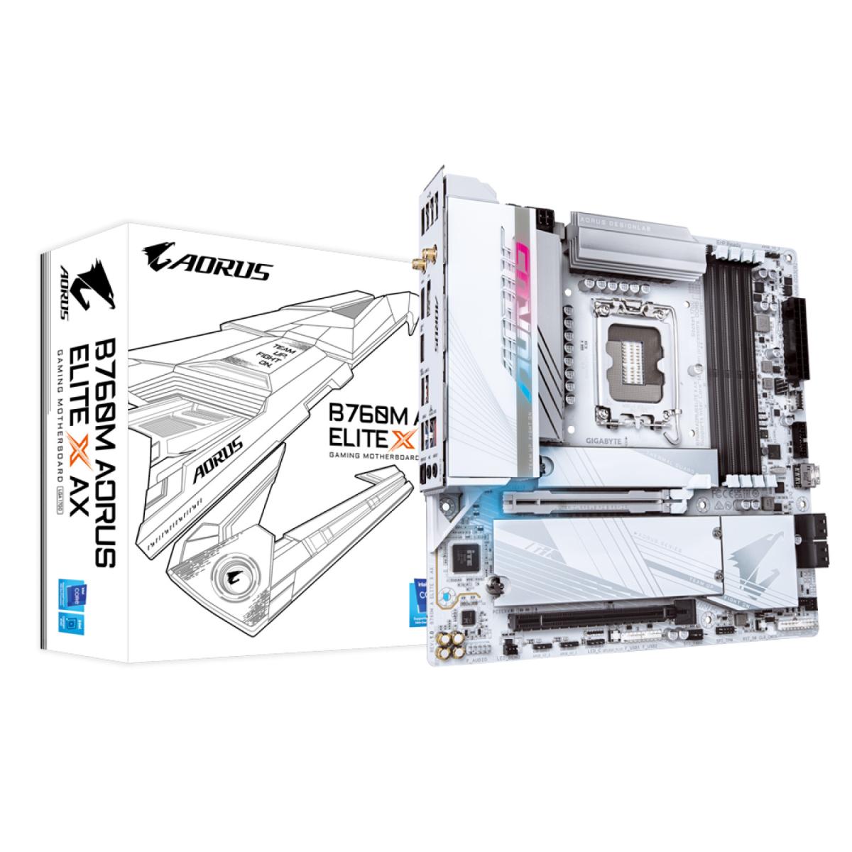 Motherboard Gigabyte B760M A ELITE X AX LGA1700 DDR5 WiFi 6E