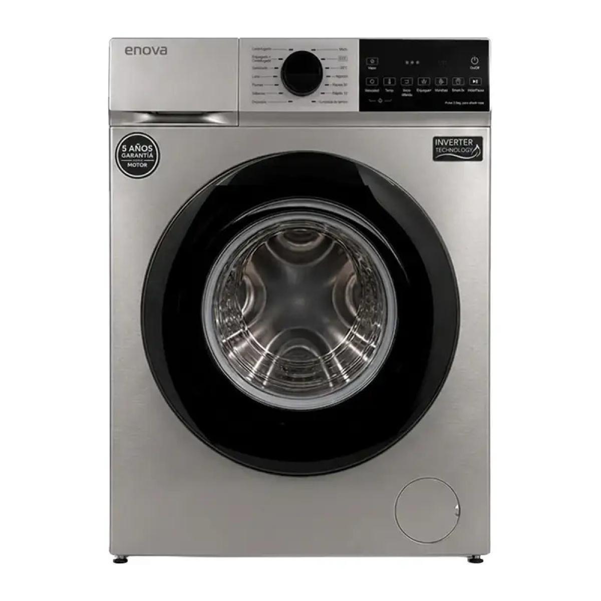 Lavarropas Enova 8 kg C. Frontal Inverter Gris