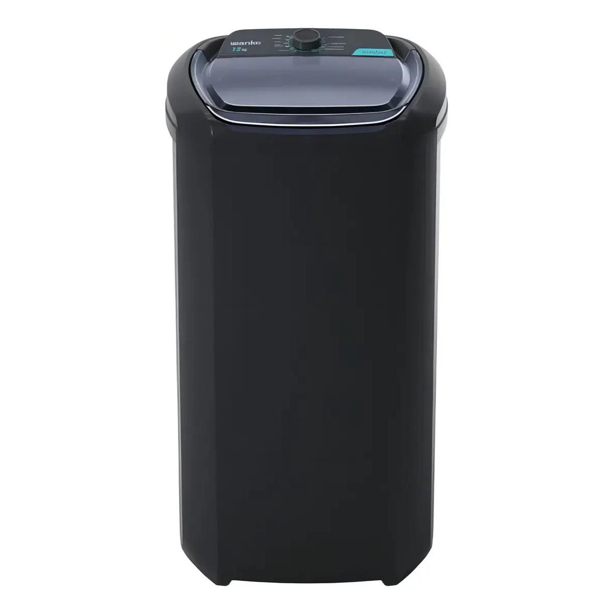 Lavarropas Wanke Comfort 12 kg Semiautomático Carga Superior Negro